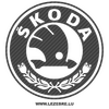 Sticker Carbone Skoda Logo