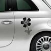 Sticker Fiat 500s Deko Blume