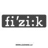 Sticker Karbon Fizik Logo 2