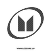 Isuzu Logo Carbon Decal 2
