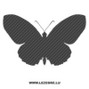 Butterfly Carbon Decal 38