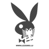 Albanian Playboy Bunny Carbon Decal