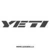 Yeti Logo Carbon Decal 2