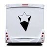 Sticker Camping Car Déco Étoile Effet 3D 2