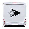 Sticker Camping Car Déco Étoile Effet 3D 4