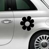 Sticker Fiat 500 voiture Fleur Déco 4