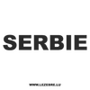 Serbie Decal