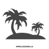 Palm Carbon Decal