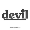 Sticker Karbon Devil Echappements Logo