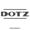 Sticker Carbone Dotz jantes Logo