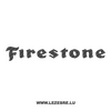 Firestone Logo Carbon Decal