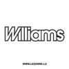 Williams Logo Decal