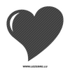 Heart Carbon Decal 4