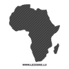 Africa Continent Carbon Decal