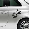 Dog paws Fiat 500 Decal