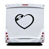 Wounded Heart Camping Car Decal