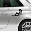 Pin Up Fiat 500 Decal 8