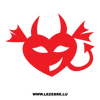 Sticker Coeur Diable