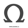 Omega Logo Carbon Decal 2