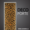 Leopard door decal