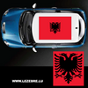Sticker Autodach Flagge Albanie