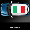 Sticker Autodach Flagge Italienn