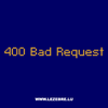 Tee-shirt Geek 400 Bad Request