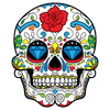 Sticker Tête de Mort Mexicaine