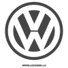 Sticker Carbone Volkswagen VW Logo