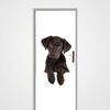 Black Dog door decal