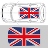 Sticker Toit Suzuki Swift drapeau Anglais, Union Jack