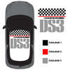 Sticker Deko Toit Citroën DS3 Racing