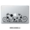 Sticker Macbook Swirls Papillons