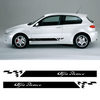 Car side Alfa Romeo stripes stickers set