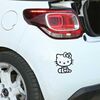 Seated Hello Kitty Citroen DS3 Decal