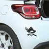 Sticker Citroën Tête de Mort Pirate 21