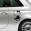 Sticker Fiat Deco Hello Kitty Panier