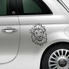 Sticker Fiat 500 Lion Visage