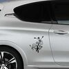 Sticker Peugeot Arbre Fleurs Deco Design 2