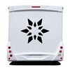 Flower star Camping Car Decal