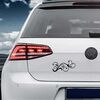 Sticker VW Golf Blumen Design élément