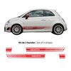 Fiat 500 Abarth Esseesse stripes decal set