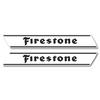Firestone Motorrad Tank Aufkleber Set