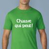 T-shirt rigolo "Chauve qui peut !"