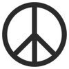 Stencil Peace & Love Logo