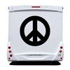 Pochoir Camping Car Peace & Love Logo II