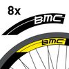 Kit de 8 Stickers Jantes BMC Bike 30 mm