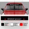 Aufkleber Banner-Sonnenblende Auto Renault Sport Tricolor