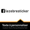 Sticker Facebook - Nom à Personnaliser