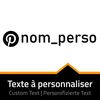 Sticker Pinterest - Nom Page à Personnaliser